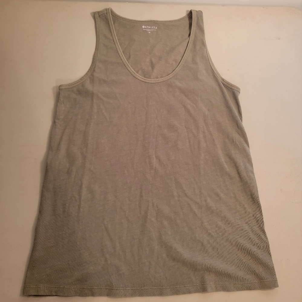 Athleta Olive Green Tank Top - Size Medium
